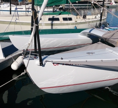 Stowed Position on a Trimaran