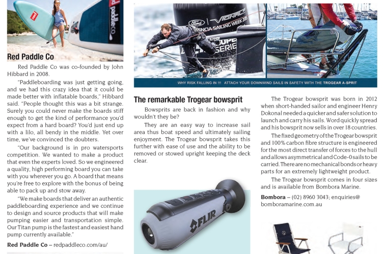 AFLOAT Magazine -The Remarkable Trogear Bowsprit