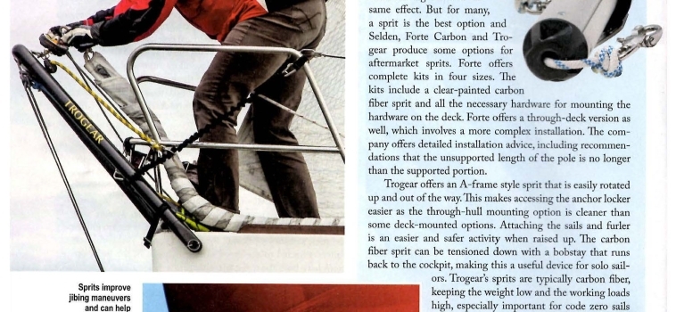 Trogear in Sailing Magazine January 2017 edition