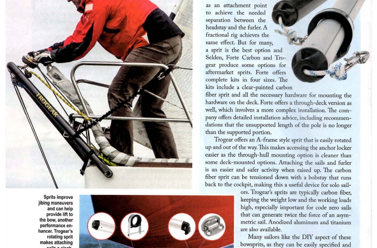 Trogear in Sailing Magazine January 2017 edition